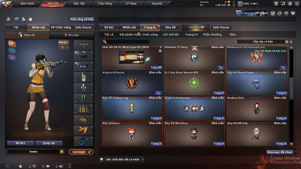 shop acc cf uy tin gia re